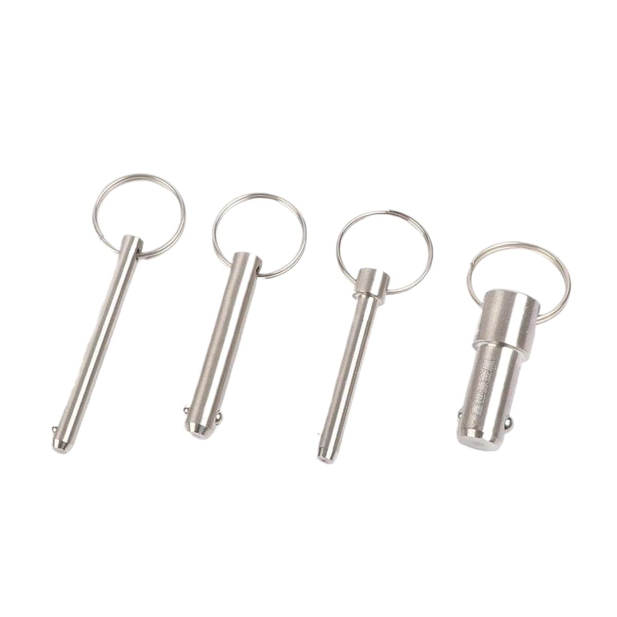 10 Pièces Goupilles en acier inoxydable, goupilles à dégagement rapide avec billes en acier, Diamètre 6.3mm Longueur de serrage 25mm