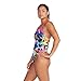 Speedo 80023991601236 Printed Double X Back 1Pc Heart-Istic-Flare Pink 36