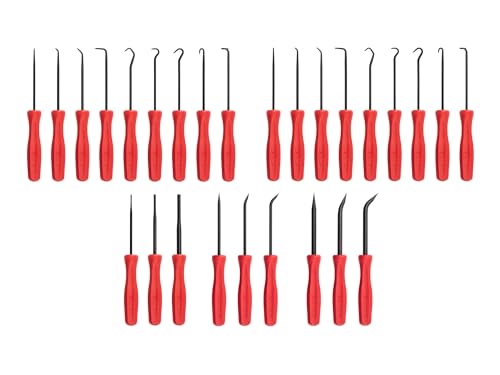 TEKTON Pick, Hook, Probe, and Mini Pry Bar Set (27-Piece) | LVR10006 | Made in USA