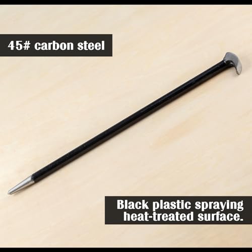 LEONTOOL 3PCS Rolling Head Pry Bar Set Heavy Duty Indexing Pry Bar Set for Automotive Machinery Aligning & Prying, 6 Inch 12 Inch 16 Inch Automotive Pry Bars Hand Tool Pry Tool, Carbon Steel - Thumbnail 7