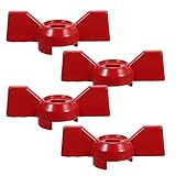 Ipetboom 4 Stück Teiliges Ventil-drehgriff mit Flachloch Robustes Absperrventil-schmetterlingsgriff Ersatz für Outdoor Wasserhahn Gartenschlauch-absperrhebel Einfach Montierbar und