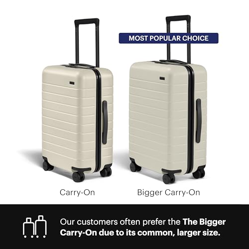 Image of Away Carry-On Luggage - 22-Inch Lightweight Hardside Suitcase with 360 Spinner Wheels, Interior Compression System, TSA-Approved Lock - Salt White Matte