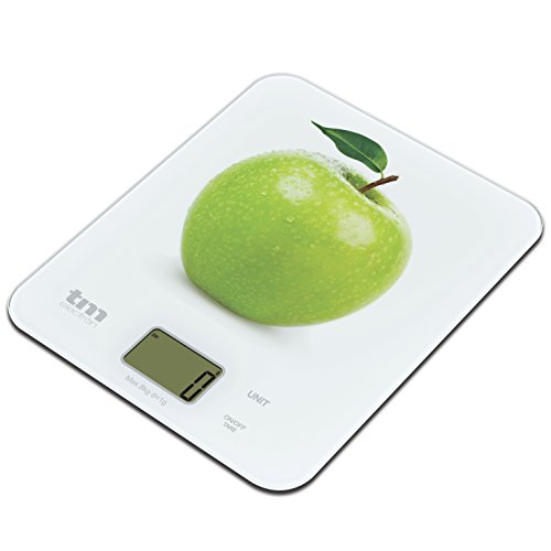 TM ELECTRON Digitale Küchenwaage Design Apfel weiß Cover