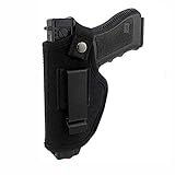 waffen holster schulter ★ 【Universal Fit】Holster passt natürlich zu kleinen und kompakten Handfeuerwaffen. Der weiche und atmungsaktive Holster bietet Ihnen ein angenehmes Tragegefühl. Mit dem elastischen und verstellbaren Gurt passt er fast alle Klein- und Mittelpistolen.Geeignet für fast alle ähnlichen Arten von Handfeuerwaffen und Kompaktpistolen Mit Ausnahme einiger Sondergrößen.