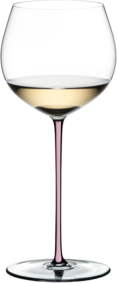 Fatto A Mano Oaked Chardonnay Glass, Pink