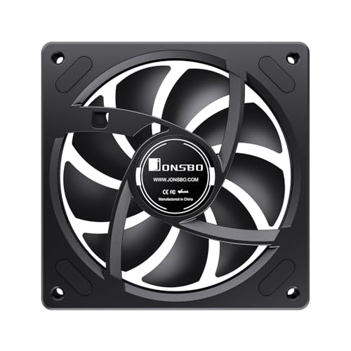 Image of JONSBO ZA-120BR (Reverse) PC Case Fan, Reverse Blade,Silent Computer ARGB Fan with 4-Sides Infinity Mirror Fans 1800RPM, PWM Integrated M&F Head,Aluminum Nameplate, 28MM Thick,Black