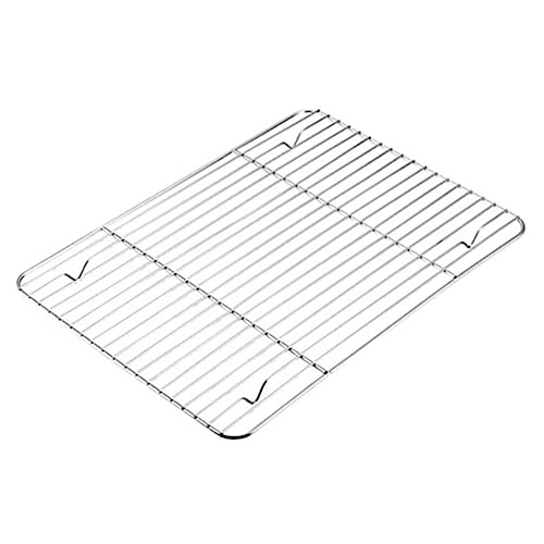 ABOOFAN Versatile Stainless Steel Cooling Rack for Baking Roasting Grilling and Smoking Non Design with Heat Insulation