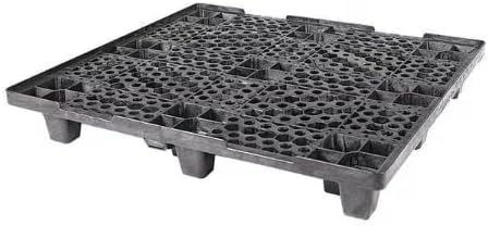 48" L x 40" W x 6" H Heavy Duty High Density Polyethylene Pallet 10,000lb Static Weight Load Capacity
