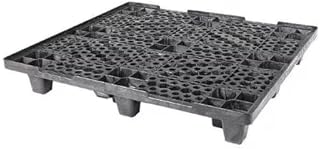 48" L x 40" W x 6" H Heavy Duty High Density Polyethylene Pallet 10,000lb Static Weight Load Capacity