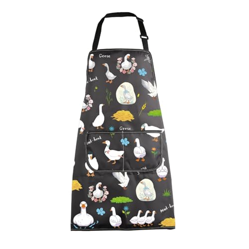BNQL Goose Apron for Goose Lovers Gifts Goose Mom Apron Poultry Gifts for Goose Hunters Goose Farmer Apron Goose Lady Gifts