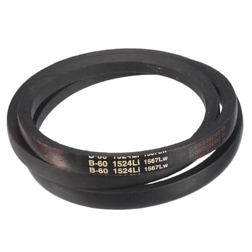 Image of uxcell 3 Pack B60 Classic Wrapped V-Belt, 63 inch Outside Circumference Wrapped Industrial Rubber V-Belt B Profile V-Belt for Industrial Machinery Equipment, Black