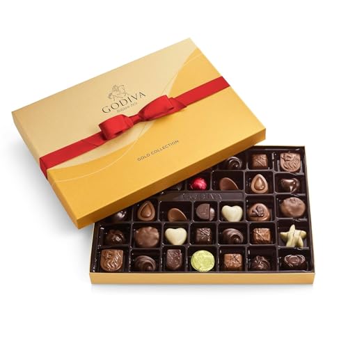 Godiva Chocolatier Anniversary Assorted Chocolate Gift Box, Cream...