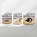 Mediashop Peaceful Pooch S - Flauschiges Hundebett & Katzenbett - gelenkschondendes Hundekissen - waschbarer Bezug - Hundekörbchen - Donut Kissen für Hunde & Katzen