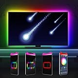 DreamColor LED TV Hintergrundbeleuchtung, Innonly Bluetooth Lichterkette 5m für 40-85 Zoll TV / PC, App-Steuerung und Sync zu Musik, RGBIC TV Backlight for PC, Monitor [ Energieklasse A +]
