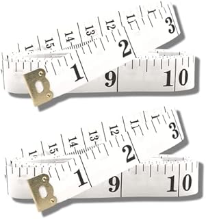 KROZ 2 Sided Tape Measure ( Pack of 2) | Excellent for Measuring Body | Measuring Tape for Body Measuring, Sewing and Tailors | Durable and Flexible FIber Glass Material | 150cm and 60 Inches