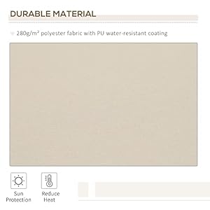 Outsunny 12' x 8' Retractable Awning Patio Awnings Sun Shade Shelter with Manual Crank Handle, 280g/m² UV & Water-Resistant Fabric and Aluminum Frame for Deck, Balcony, Yard, Cream White Outsunny 12 x 8 Retractable Awning Patio Awnings Sun Shade Shelter with Manual Crank Handle 280gm UV Water Resistant Fabric and Aluminum Frame for Deck Balcony Yard Cream White