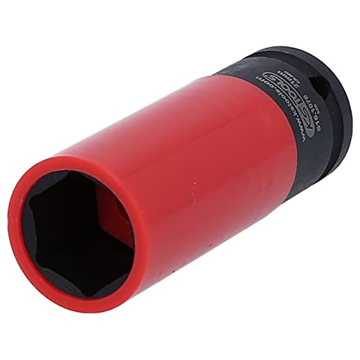 KS Tools 515.1076 1/2" Alu-Felgen Kraft-Stecknuss robust, lang, 21mm