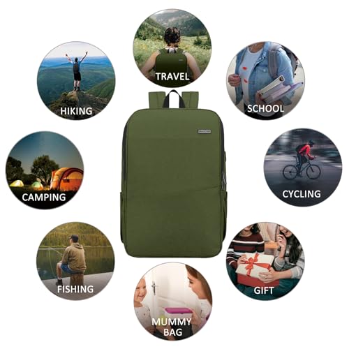Image of Travel Laptop Backpack with USB Charging Port+Anti-Theft[Water Resistant] College School Bookbag Fits 16 Inch Laptop