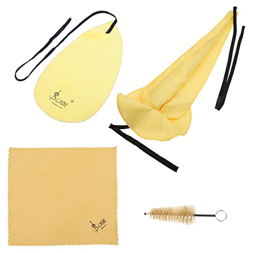 EXCEART Um Conjunto Kit de Limpeza Saxofone Saxofone Aspirador de Limpeza Sax Pano Bocal Escova Sax