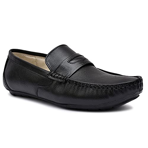 STUMPY Genuine Leather,Causals, Loafers for Men and Boys Loafers for Men (Brown)