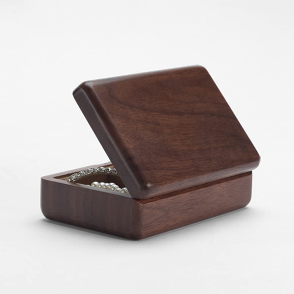 Deposito di GioielliScatola da Viaggio in Legno retrò Custodia da imballaggio per Gioielli in Legno Anello Nuziale Collana Bracciale Organizzatore Donna Uomo Display Box Gift