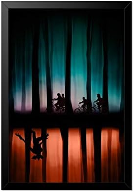 Quadro Poster Stranger Things Bicicletas 33x23cm