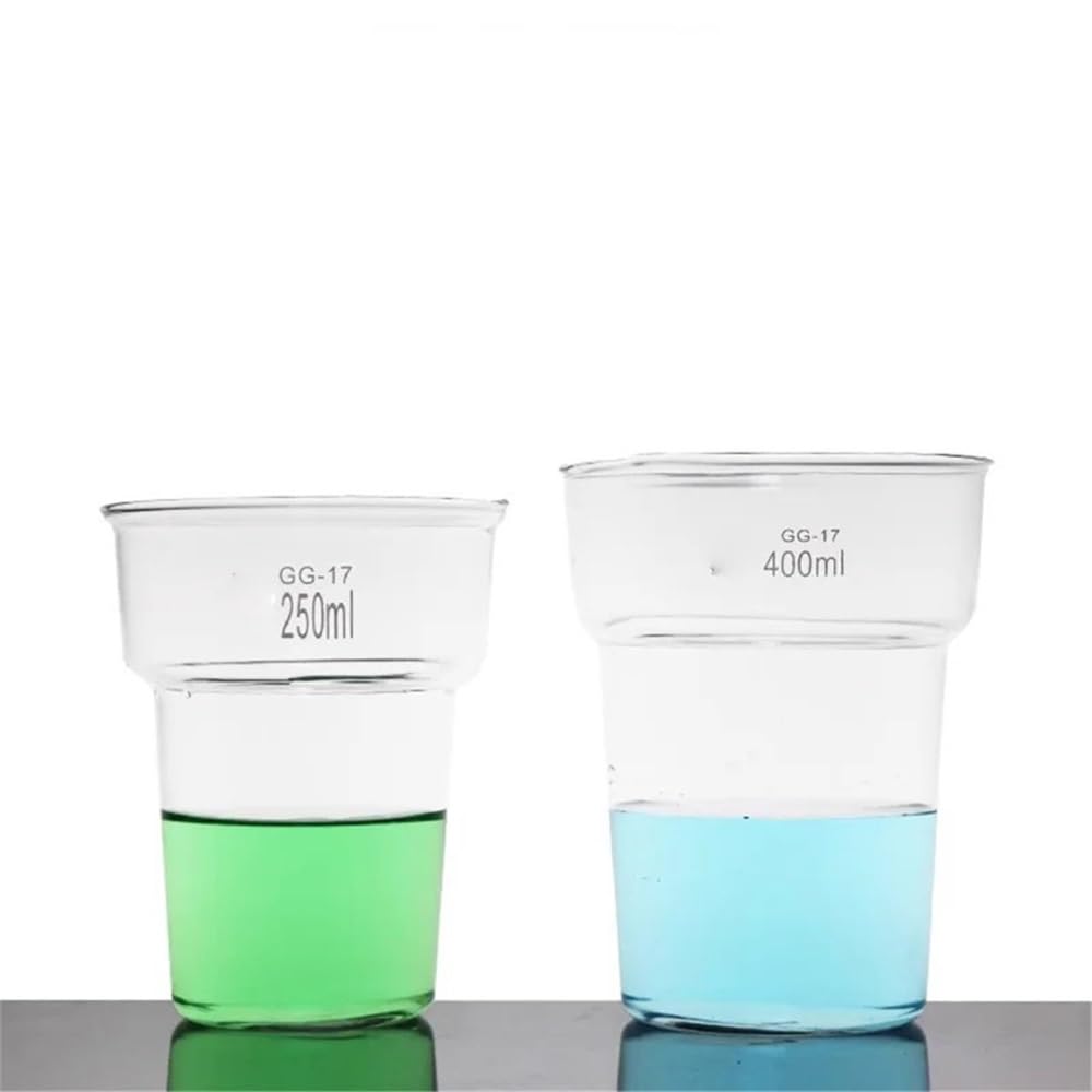Vetreria da laboratorio 250 400ml Becher in vetro a parete spessa Becher in vetro da laboratorio(400ml)