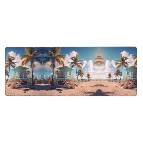 Tapis de souris Miami Beach 80x30cm pour transformer votre espace de jeux vidéo et bureau