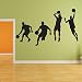 VOSAREA Jugadores de Baloncesto Etiqueta de la Pared Vinilo removible Inspiración Decoración...