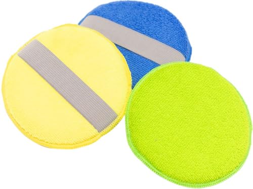 START 3-teiliges Set Applikatoren aus Mikrofaser für die Pflege Ihres Autos