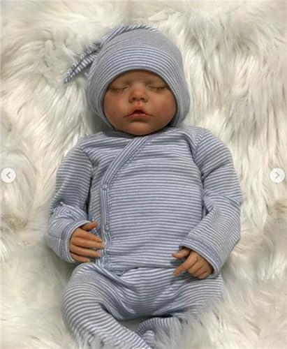 Newborn Baby Dolls Twins 18 Inch Realistic Full Body Silicone Babies Girl That Look Real - Lifelike Reborn Dolls Birthday Gifts Set for Kids
