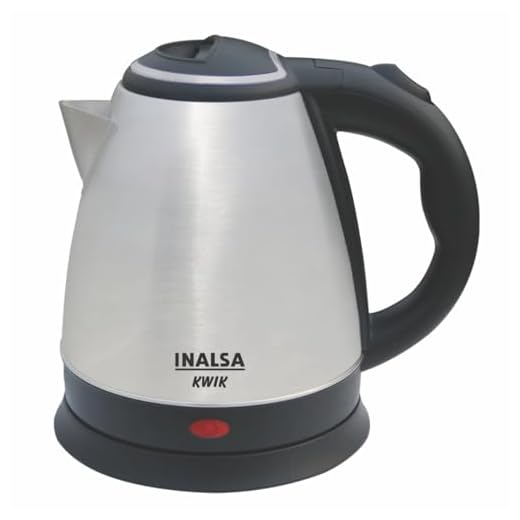 Inalsa Perfecto 1.5-Litre Electric Kettle (Silver/Black)