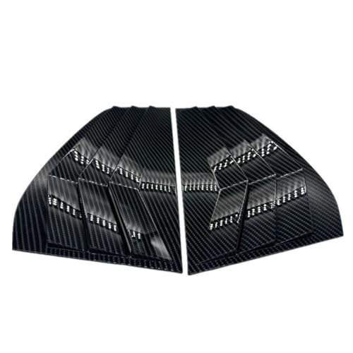 Osłonami Nawiewu Powietrza Pasuje do Golf 6 09-12 z włókna węglowego tylna szyba samochodu osłona żaluzji żaluzja boczny nawiew Triangle trójkąt zmodyfikowany(B-carbon fiber)
