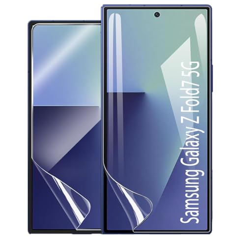 Image of FabeKee Screen Guard Film Compatible For Samsung Galaxy Z Fold 7 5G Cellphone Self Healing Unbreakable Hd Hydrogel [Tpu Film] Flexible Film-Clear [Not Tempered Glass] (Screen Guard)