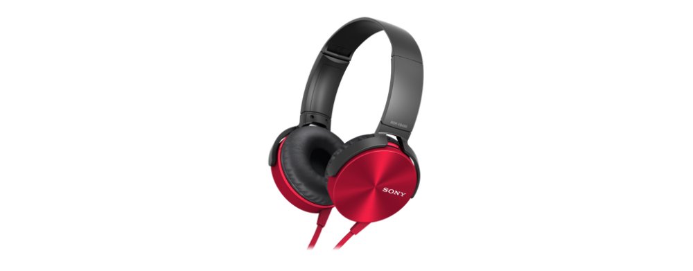 Sony MDR-XB450AP Extra Bass Headphone (Red)