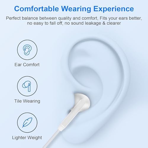 Infomax® Type-C Kablolu Kulaklık – Mikrofonlu, 45° Ergonomik Tasarım, Hi-Fi Stereo Ses, Bas Güçlü, Tüm Type-C Telefonlarla Uyumlu (Silikonlu) - Görsel 5