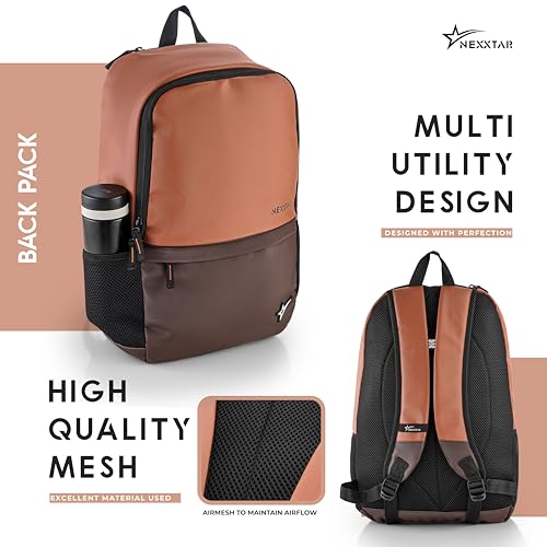 Image of Casual Backpack 16L Durable & Stylish Bag Multi-Utility Bliss Travel Backpack with Adjustable Padded Straps & Bottle Pockets Daily Use Bag for Collage, School (Grey & BGreen)