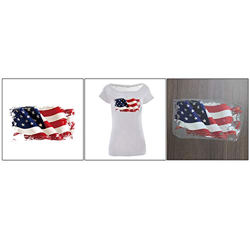 Flag Iron On Patches 3Pcs Heat Transfer Stickers For Jeans T-Shirt Sweatshirt Sweater Caps Backpacks Decorations Women Men Kids Large And Small Decals Diy A-Level Washable Waterproof Patches #TOP3