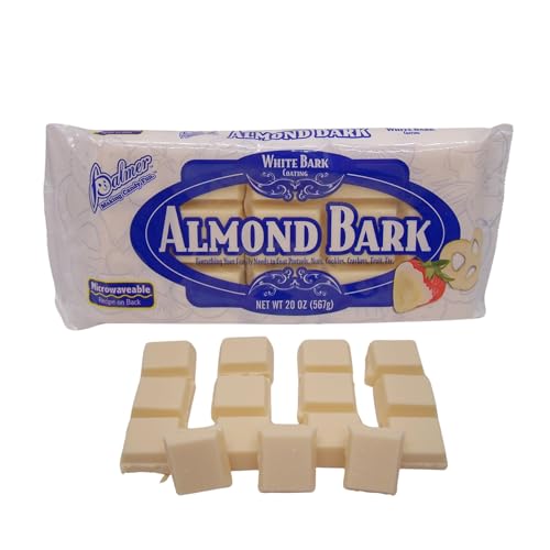 Palmer Almond Bark, Milk Chocolate Flavored, White Meltable Chocolate, Making Candy Fun Since 1948 (White Bark, 20oz)