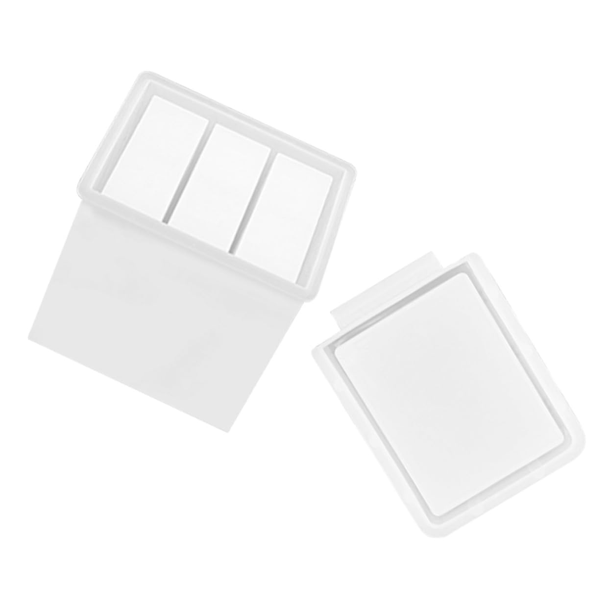 jojofuny 2 Set Silicone per Stampo Fai da Te per Box Portaoggetti Materiale Flessibile e Riutilizzabile per Creazioni e Creativo
