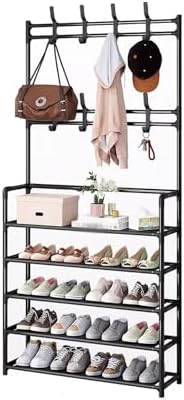 Shoe Nizer Hanging Shoe Rack - Simple Entryway Storage Cabinet, Coat Rack for Dormitory & Home, Space-Saving Organizer (Color: D)