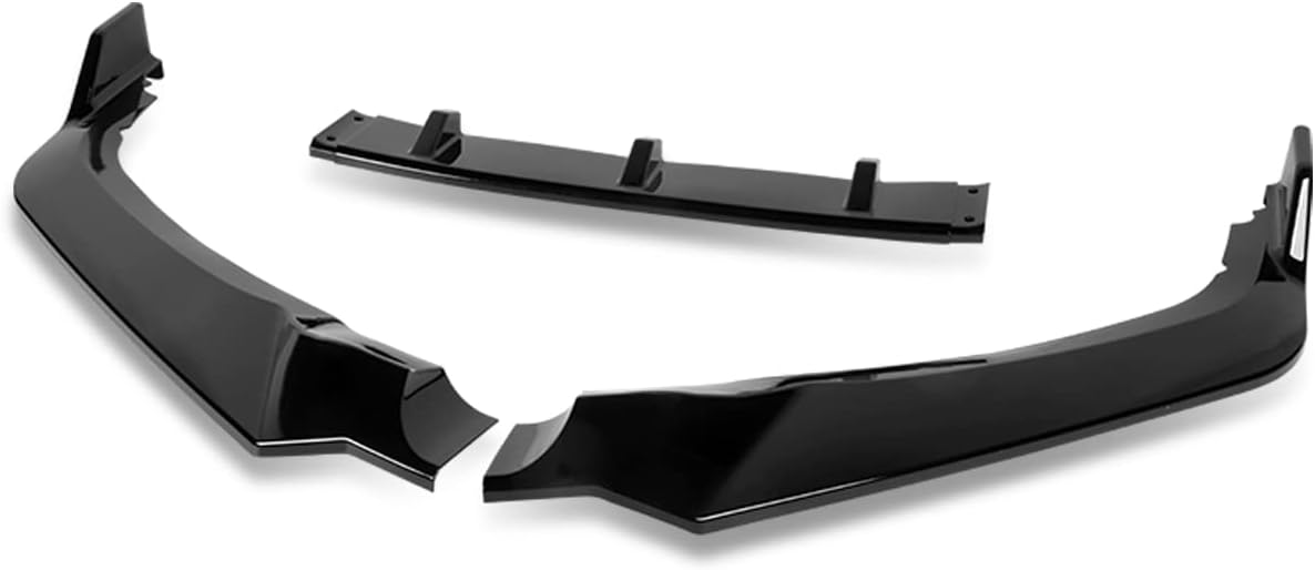 Auto Dynasty 3PCS CK-Style Paintable Front Bumper Lip Spoiler Splitter Body Kit Compatible with Honda Odyssey 2018-2020, Glossy Black