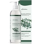 Aquableu Eucalyptus Massage Oil 100% Pure &amp; All-Natural - Natural at-Home Massage Therapy, Soothe...