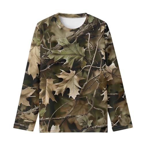 Image of Renewold Boys Girls Tees Kids T-Shirt Long Sleeve Crewneck T Shirts Casual Athletic Tops Clothing for Home School Travel