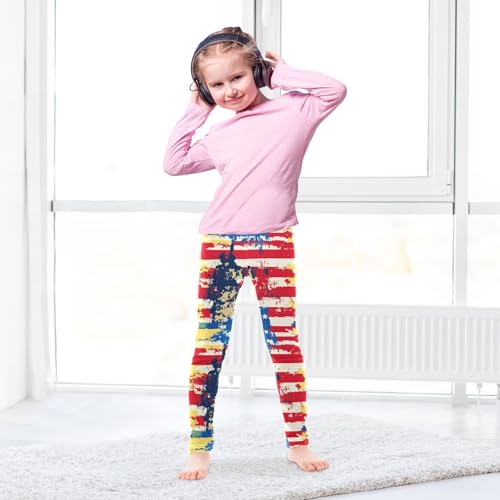 Camouflage American Flag Camo Girls Casual Leggings for Kids Printed Long Pant Bottoms Stretch and Soft4