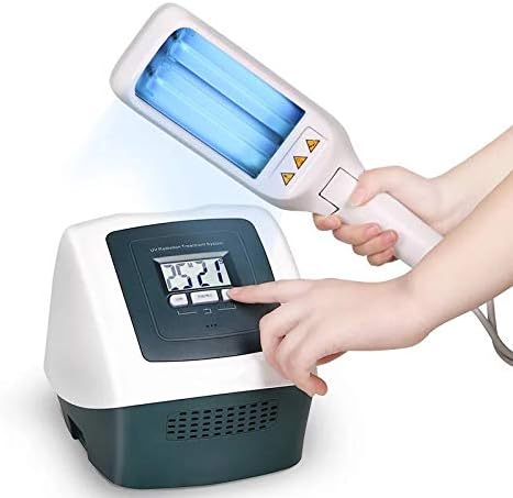 Poratble UV Lamp with Two Bulbs,LCD Display&Smart Timer,Narrowband 311nm