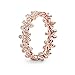 Price comparison product image Pandora Garden Daisy 14k rose gold-plated ring with clear cubic zirconia, 60