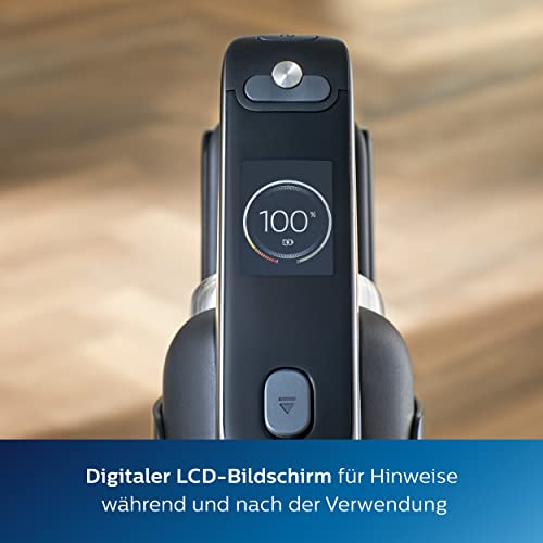 Philips 9000 Series AquaTrio Schnurloser Nass & Trockensauger - Staubsaugen und schnelles Bodenwischer, entfernt Staub, Schmutz und Flecken in einem Zug, bis zu 45 Minuten Betriebszeit* (XW9383/01)