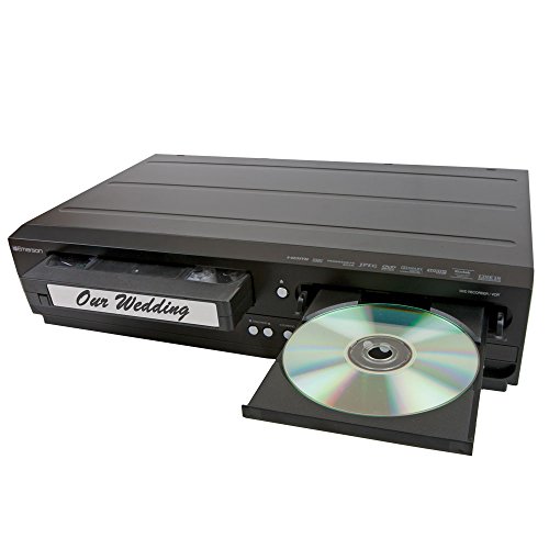 Emerson Combination VCR and DVD Recorder with 1080p Upconversion (Renewed)