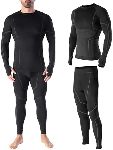 Risalti Ropa Termica Hombre Frio Lana Merino Tech – Camiseta Term...